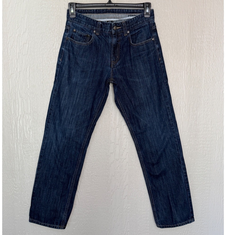 Claiborne Mens Straight Fit Jeans Dark Wash Denim 100% Cotton 30x32 Excellent!